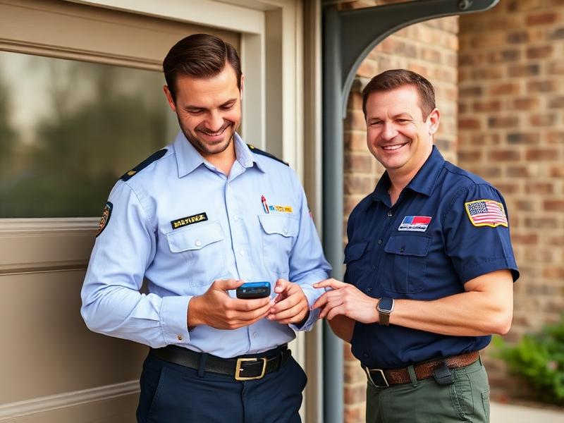 Stratford Garage Doors professional technicians programming garage door remote